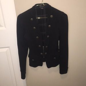 Black fashion jacket with buttons